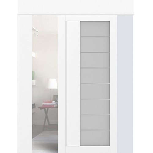 Раздвижная дверь Турин 524ACCSC.22 (белый снежный) мателюкс