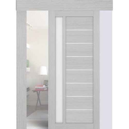 Раздвижная дверь Турин 554.21 (дуб серый)