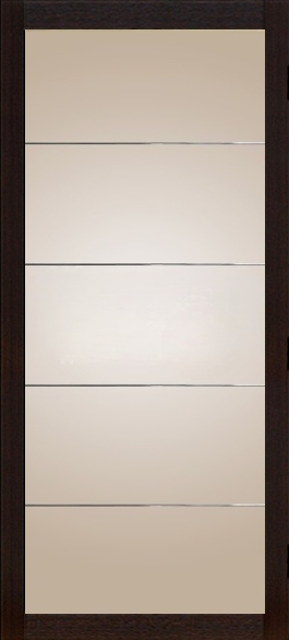 Перегородка с молдингом вельвет шоко