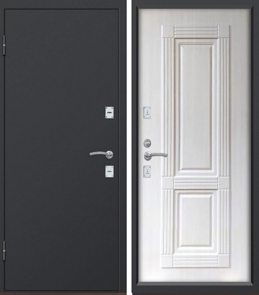 Термодверь лиственница светлая