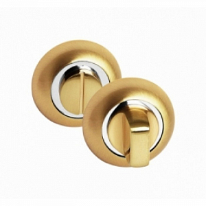 Завертка на круглой накладке OL SB, Матовое золото