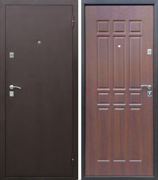 Входная дверь Сопрано Сибирь-профиль (дуб шоколад)