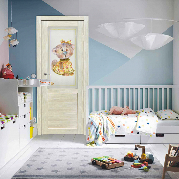 Цветные межкомнатные двери в детскую комнату
