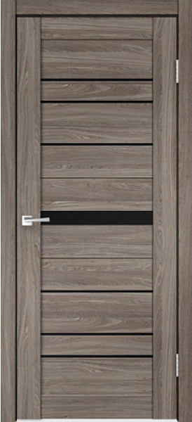 CITY 1, эко флекс, дуб анкор эш, остекление лакобель черное