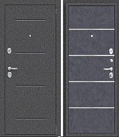 Входная дверь Porta Графит R-2 104/П50, Антик серебро/ Graphite Art 